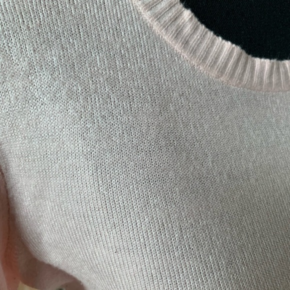 Faded Glory Light Pink Sweater Embroidery Floral - Picture 5 of 11